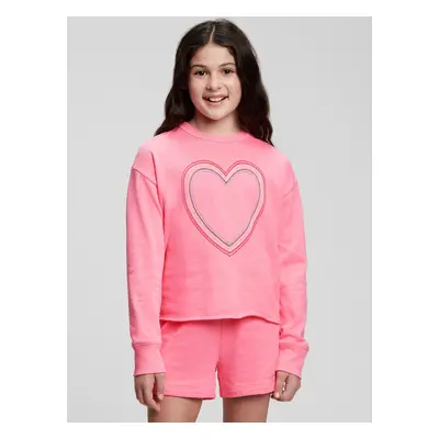 GAP Baby Heart Sweatshirt - Girls