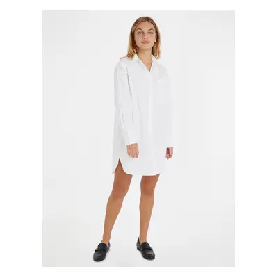 White Ladies Shirt Dress Tommy Hilfiger - Ladies