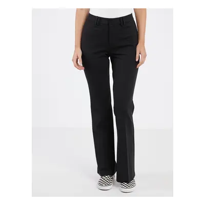 Black Ladies Flared Fit Pants ONLY Peach - Women