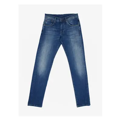 Dark blue men's slim fit jeans Pepe Jeans Cane - Men