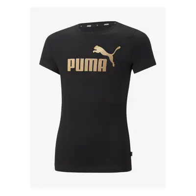 Black Girls' T-Shirt Puma ESS+ - Girls