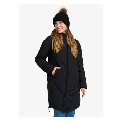 Roxy Abbie Women's Black Winter Quilted Coat - Women