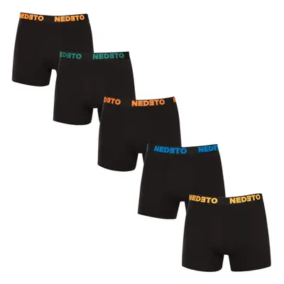 5PACK men's boxers Nedeto black