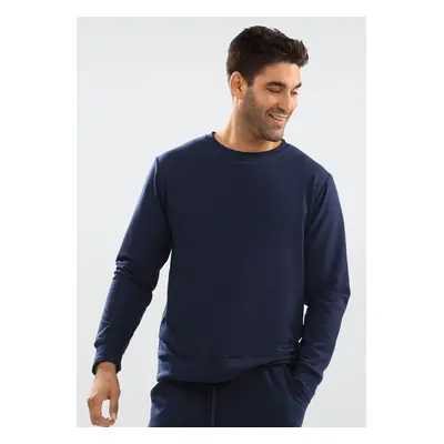 DKaren Man's Sweatshirt Justin Navy Blue