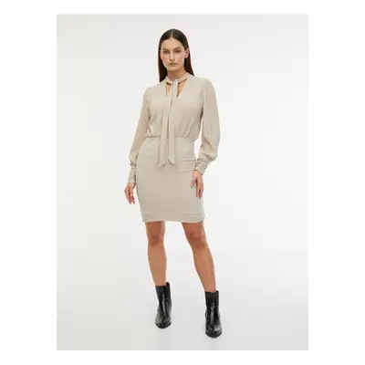 Beige women's dress VERO MODA Aurora - Women