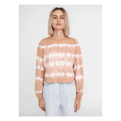 Beige patterned sweatshirt Noisy May Joan - Women