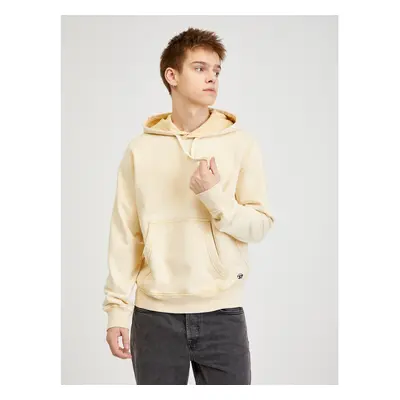 Light Yellow Mens Hoodie Diesel - Men