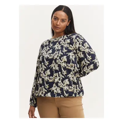 White-blue floral blouse Fransa - Women