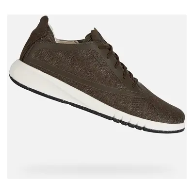 Khaki men's sneakers Geox Aerantis - Men's