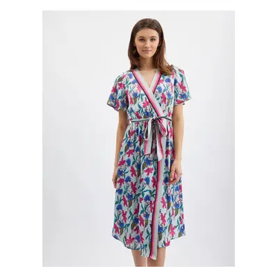 Orsay Pink-Blue Women Flowered Dress - Women