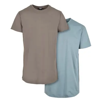 Pre-Pack Shaped Long Tee 2-Pack Asphalt/Powder Blue