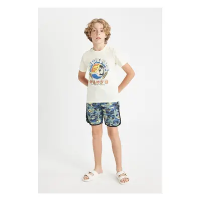 DEFACTO Boys' Patterned Swim Shorts