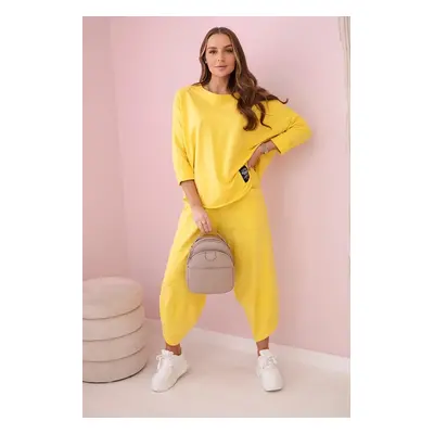 Cotton tracksuit yellow