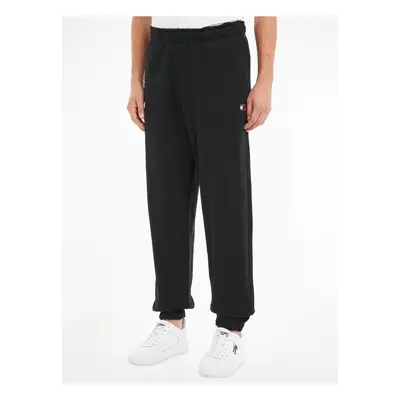 Black Mens Trousers Tommy Jeans Solid Bad - Men