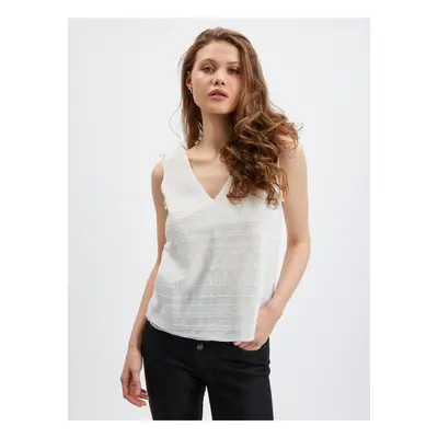 Orsay White Women Lace Top - Women