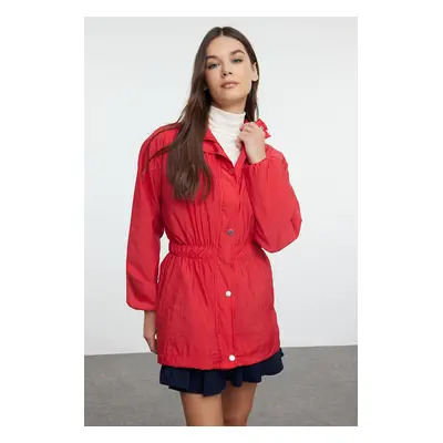 Trendyol Red Oversize Thin Windbreaker