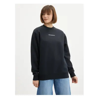 Black Women's Sweatshirt Converse - Women