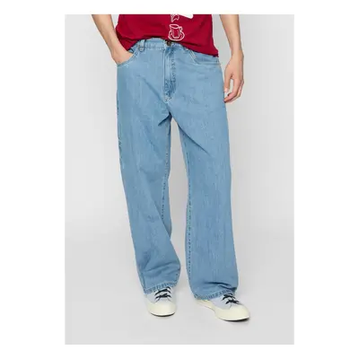 Men's loose jeans blue