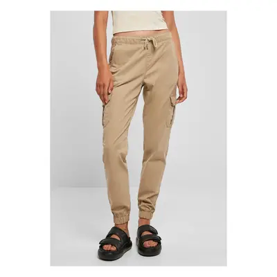 Women's High Waisted Cargo Tracksuit Pants Unionbeige