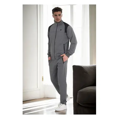 33328 Dewberry Mens Tracksuit Set-GREY