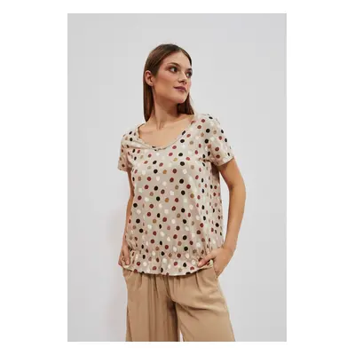 WOMEN'S T-SHIRT L-TS-4053 L.Beige