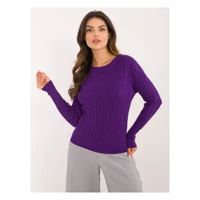 Dark purple classic sweater