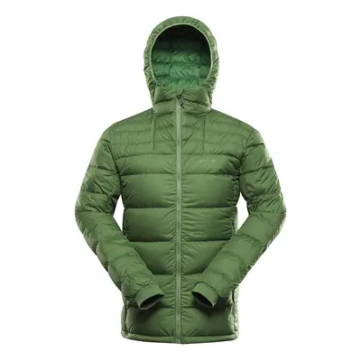 Men's winter down jacket with dwr ALPINE PRO ROGIT treetop