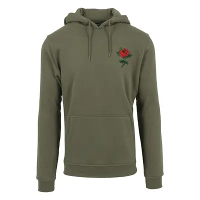 Men's Rose Hoody Olive Sweatshirt