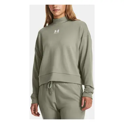 Under Armour Sweatshirt UA Rival Terry Mock Crew-GRN - Women