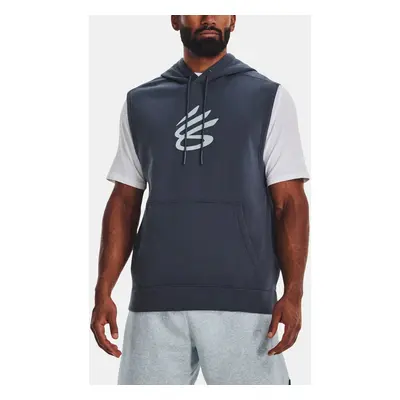 Under Armour Curry Fleece Sweatshirt SLVLS Hoodie-GRY - Men's