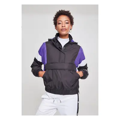 Women's 3-Tone Padded Tug Jacket Black/Ultraviolet/White