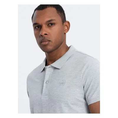 Ombre Men's pique knit polo shirt