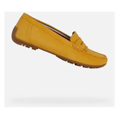 Yellow women's moccasins Geox Kosmopolis + Grip - Women's