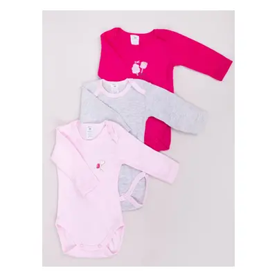 Yoclub Kids's Long Sleeve Bodysuits 3-Pack BOD-0702G-A13D