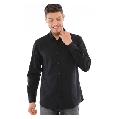 G721 DEWBERRY MEN'S SHIRT-BLACK