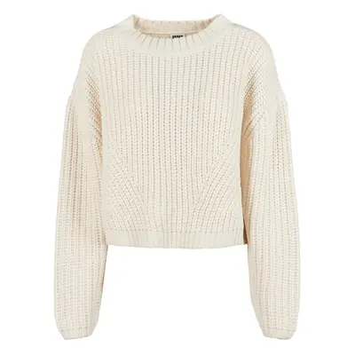 Women's wide oversize sweater whitesand