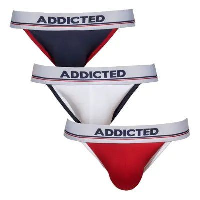 3PACK Men's Jocks Addicted Multicolor