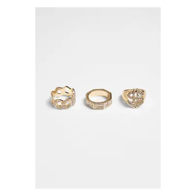 Rings - 3pcs - gold colors