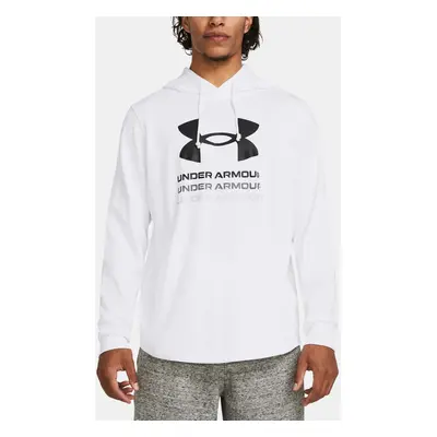 Under Armour Sweatshirt UA Rival Terry Graphic Hood-WHT - Men