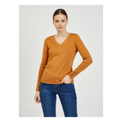 Brown Women's Long Sleeve T-Shirt ORSAY - Women