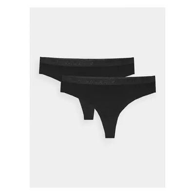 Women's Underwear Panties 4F (2 Pack) - Black