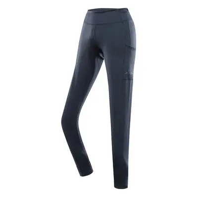 Women's leggings with cool-dry ALPINE PRO GERWA dark slate