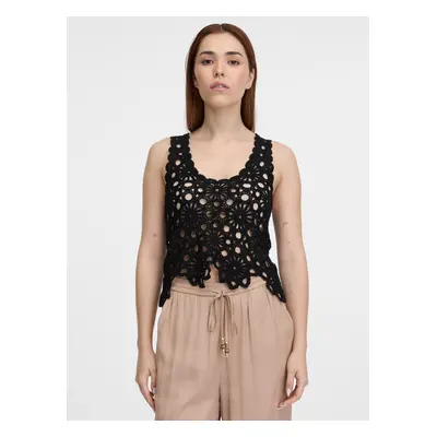 Orsay Black women's crochet top - Women's