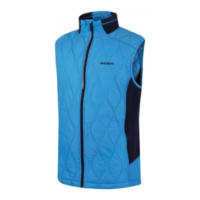 Men's filled ultralight vest HUSKY Nimesie blue