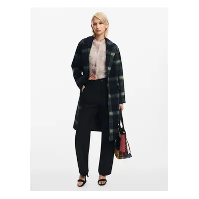 Women's checkered coat Desigual Napoles - Women