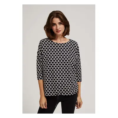 Blouse with a geometric pattern