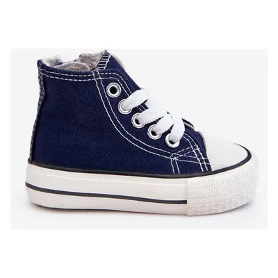 Children's High Sneakers Navy Blue Filemon