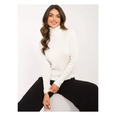 Ecru women's turtleneck