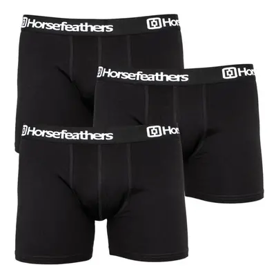 3PACK férfi #39;s boxer Horsefeathers fekete (AM067A)