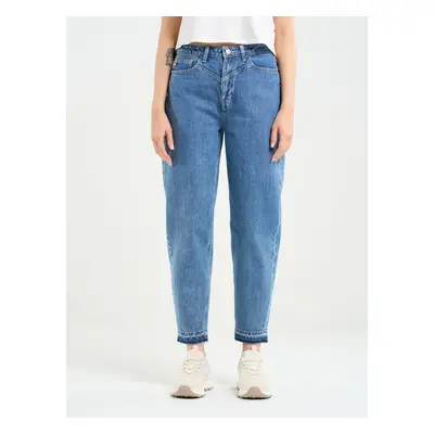 Big Star Woman's Tapered Trousers Denim Light Denim-244